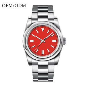 Reloj de Acero Inoxidable con Logotipo Personalizado OEM y ODM, Unisex, Resistente al Agua, Movimiento de Cuarzo de Lujo, Diámetro de Esfera de 43 mm - Product Image 4