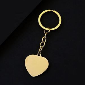 Llavero de Acero Inoxidable Personalizado con Grabado Láser en Forma de Corazón, Impresión de Logotipo, Foto, Material en Blanco, Regalo Promocional para Días Festivos - Product Image 2