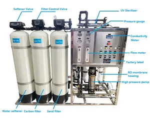 Fabricante suministro 3000lph sistema de filtración de agua municipal máquina de tratamiento de agua personalizada