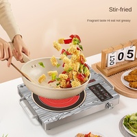 Cuisinière à induction portable 3,5 kW pour la maison, plaque de cuisson électrique, boîtier en acier inoxydable, alimentation par batterie, contrôlée par application