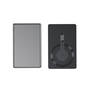 Hot Sale Custom Logo Mini Magnetic Power Bank 5000mah Mobile Charger PowerBank Promotional Gift Wireless Ice Metal Power Bank