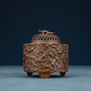Copper Thousand Crane Incense Burner Small Size Religious Use Sandalwood Aroma Diffuser Craft <b>Ornament</b> - Product Image 2