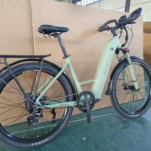 Vélo électrique urbain 250W 26 pouces avec batterie au lithium, moteur à moyeu arrière, vélo hybride électrique pour femmes avec <span class=keywords><strong>cadre</strong></span> en alliage d'aluminium - Product Image 5