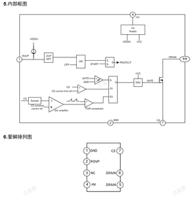 Silans SDH7901ASLNTR Controlador de Iluminación LED de Alta Precisión de Corriente Constante No Aislado IC SOP-7-225-1.27 SMD - Product Image 4