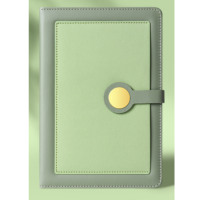 Agenda personnalisé de haute qualité A5 pour le bureau, en cuir PU, couverture rigide cousue, 200 pages, carnet à points