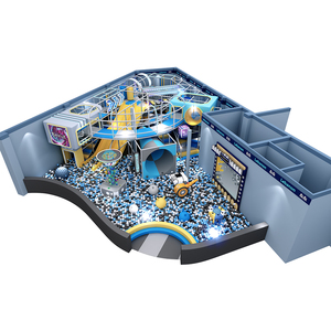 Toboggan en fibre de verre pour enfants, structure de jeu intérieure, équipement de jeux souples, aire de jeux intérieure en plastique pour parc d'attractions - Product Image 2