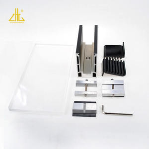 ZHONGLIAN Perfil de la Puerta del <span class=keywords><strong>Garaje</strong></span> de Aluminio Negro del Dióxido del ánodo en <span class=keywords><strong>el</strong></span> Noroeste - Product Image 6