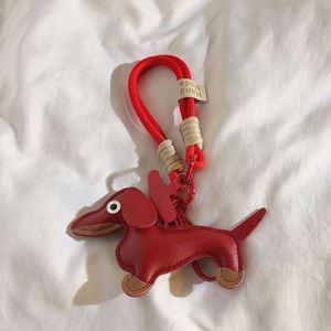 New Dachshund Keychain Designer Customized PU Leather Keychain Bag <b>Accessories</b> Mobile Phone Pendant Car Luxury Keychain - Product Image 6