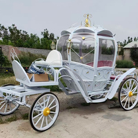 Charrette de mariage en forme de citrouille, carrosse royal Cendrillon pour princesse