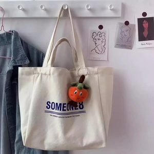 Bolso tote de lona gruesa de algodón con doble asa, estilo occidental, estampado moderno y con estampado en relieve, para raquetas de tenis y compras - Product Image 5
