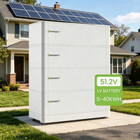Baterai Penyimpanan Siklus Growatt 6000 5kW 10kW 15kW 20kW 25kW Paket Baterai 51.2V Lifepo4 Baterai Lithium Tenaga Surya