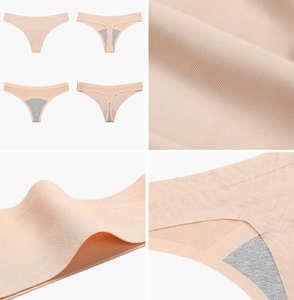 Tanga Menstrual de Bambú Reciclado, Tejido de Punto, de Tiro Bajo, Sexy, de 3 Capas, a Prueba de Fugas - Product Image 6