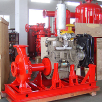 Système de pompe incendie EDJ conforme à la norme NFPA20, ensemble de pompe électrique diesel jockey sur châssis pour système d'extinction d'incendie par sprinklers en acier inoxydable