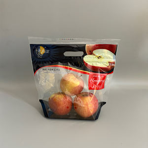 Bolsa de Plástico Personalizada con Asa Integrada para Empacar Frutas y Verduras, con Base Autoestable - Product Image 1