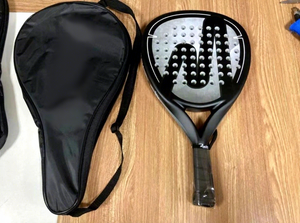 Raquette de padel graphique en forme de larme, légère, avec grip antidérapant, 4 3/8 pouces, pour usage extérieur, raquette en carbone professionnelle, logo personnalisé - Product Image 3