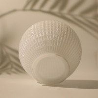 Abat-jour en verre gaufré soufflé à la main, anti-rayures, pour lampe suspendue, lampe de table, décoration intérieure de villa