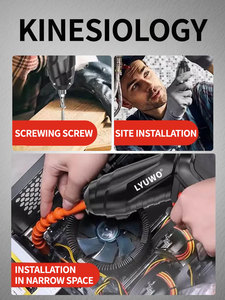 Cordless Electric <strong>Screwdriver</strong> 2 in 1 Right <strong>Angle</strong> Power <strong>Screwdriver</strong> for Building Installation Furniture Assembly Screw Driving - Product Image 6