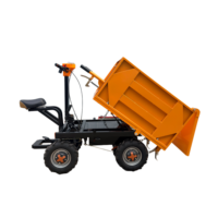 Chariot de chantier électrique à quatre roues - Conteneur en fer personnalisable OEM pour le transport d'outils industriels