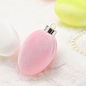 Huevos de Pascua de Plástico Ovalados Coloridos con Recubrimiento Electrolítico, Adornos Colgantes en 4 Colores, Estilo Encantador, Directo de Fábrica para Decoración - Product Image 3