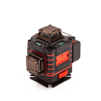 Niveau laser 4D 16 lignes, auto-nivelant, faisceau vert à 360 degrés, batterie rechargeable pour l'installation de carrelage et de revêtements muraux