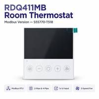 Thermostat Modbus RTU RDQ411MB pour unité de ventilo-convecteur à 2 et 4 tuyaux, ventilateur à 3 vitesses, 230V AC, contrôleur de température numérique FCU