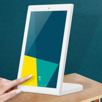 Tablette Android POS personnalisée à écran tactile vertical de 10.1 pouces Mémoire de 2 Go NFC POE Menu de restaurant de bureau en forme de L Commande