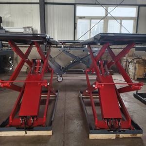 Elevador de Tijera Ultra Delgado y de Perfil Bajo para Autos, Elevador Hidráulico Portátil para Taller Mecánico - Product Image 2