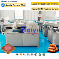 Machine à couper la viande industrielle Baiyu, hachoir automatique, émulsifiant pour la production de saucisses