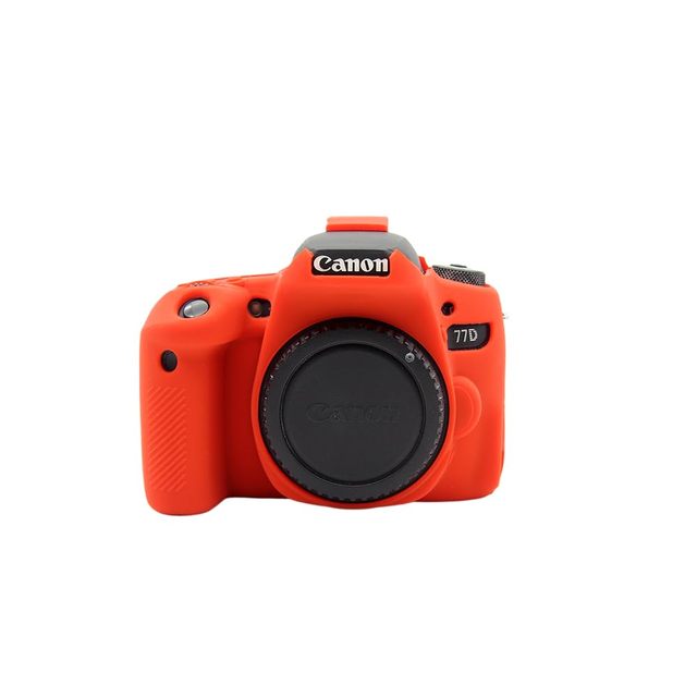YEAH Camera Case for Canon EOS 77D, Protective Silicone DSLR Skin Cover, Detachable Cage, Shockproof, Dustproof