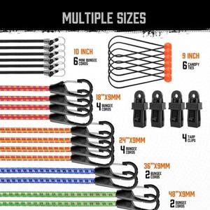 ชุดสายรัดแบบมีตัวล็อค Wantu 1400 กรัม ตะขอรูปตัว J สองด้าน วัสดุ PE PP สำหรับจักรยาน มอเตอร์ไซค์ กระเป๋าเดินทาง แคมป์ปิ้ง และการขนส่ง - Product Image 5
