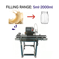Machine de remplissage semi-automatique PLC en acier inoxydable de qualité alimentaire pour boissons et produits chimiques, pompe magnétique de bureau pour liquides