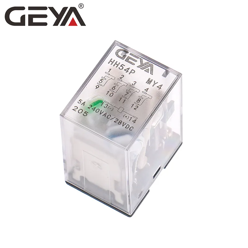 GEYA Small Relay Electromagnetic Relay 8Pin Miniature Power Relay HH54P MY3 DC 5V 12V 48V 110V 220V