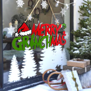 ป้ายไม้สำหรับตกแต่งต้นคริสต์มาสของตกแต่งงานปาร์ตี้วันคริสต์มาสแบบกำหนดเองชิ้นเดียว - Product Image 5