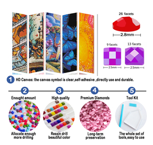 Pintura <span class=keywords><strong>de</strong></span> Diamantes 5D al por Mayor, Diseño Innovador <span class=keywords><strong>de</strong></span> Diente <span class=keywords><strong>de</strong></span> León Colorido, Mosaico Completo <span class=keywords><strong>de</strong></span> Diamantes, Decoración para el Hogar Diseñada a Mano - Product Image 4