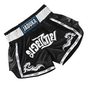Pantalones cortos personalizados de Muay Thai BOXING MMA FIGHT Kickboxing BOXING WEAR bordado Muay Thai Shorts para hombres, niños, niñas, adolescentes y mujeres - Product Image 4
