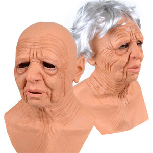 Masques de visage en latex sur le thème de l'horreur pour <span class=keywords><strong>la</strong></span> fête de <span class=keywords><strong>la</strong></span> <span class=keywords><strong>nuit</strong></span> surprise d'<span class=keywords><strong>Halloween</strong></span>, l'ancien homme - Product Image 3