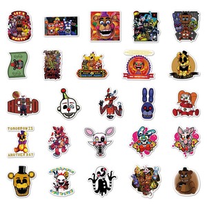 50 Pegatinas de Moda del Juego de Terror <span class=keywords><strong>Five</strong></span> Nights <span class=keywords><strong>at</strong></span> <span class=keywords><strong>Freddy</strong></span>'<span class=keywords><strong>s</strong></span> para Monopatín, Equipaje, Portátil, Teléfono, Botella, Pegatinas Decorativas - Product Image 3