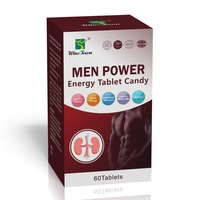 Comprimés énergétiques pour hommes avec extrait d'épimède pour la vitalité masculine - Complément alimentaire pour adultes, 60 comprimés par boîte