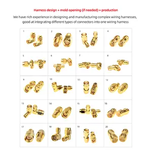 Werkseitige kunden spezifische Produktion HF-Koaxial adapter S M A Stecker/RP S M A Stecker auf S M A Buchse/RP S M A Buchse Konverter stecker