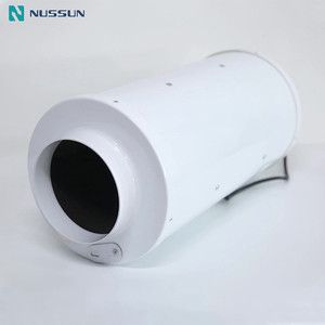 Nussun Conducto de aire de ventilación comercial 10 pulgadas 250mm EC Motor <span class=keywords><strong>Mixflow</strong></span> Ventilador de succión de aire con silenciador - Product Image 5