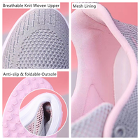 Chaussures décontractées légères Chaussures de course en plein air Chaussures en toile tendance pour femmes