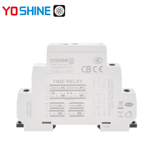 Yoshine penggunaan otomatis ukuran MINI AC/DC24-240V 10A/16A DPDT pada penundaan relai waktu denyut nadi pemicu tunggal - Product Image 1
