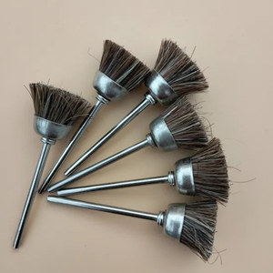 <span class=keywords><strong>Brosse</strong></span> de polissage en <span class=keywords><strong>feutre</strong></span> de coton avec tige en tissu pour le nettoyage des bijoux et du jade - Product Image 5