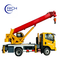 Grue mobile hydraulique Foton de 10 tonnes, 28 m, certifiée CE, personnalisable, directement de l'usine, pour la construction