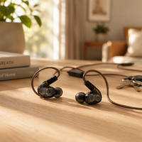 Écouteurs intra-auriculaires filaires pour le sport, la course et la gym, avec double transducteur dynamique, étanches IPX-4
