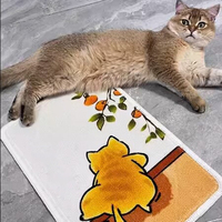 Griffoir pour chat auto-adhésif vierge 3D personnalisé, grattoir pour chat, tapis pour chat pour porte