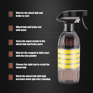 SPTA CL006 Spray Quitaóxidos Espumoso Limpiador de Ruedas para Coche, Elimina Polvo de Freno y Residuos de Hierro, pH Neutro, Seguro para la Pintura - Product Image 2