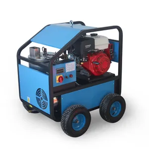 BISON oil fired pressure washer suppliers 4000psi 380 volts machine 4.0 gpm hot water high-pressure washer