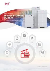 Batterie au phosphate de fer de lithium SunPlus 15KWH 51.2V, protection IP65, hybride, empilable, certifiée WiFi/Bluetooth pour une utilisation domestique - Product Image 5