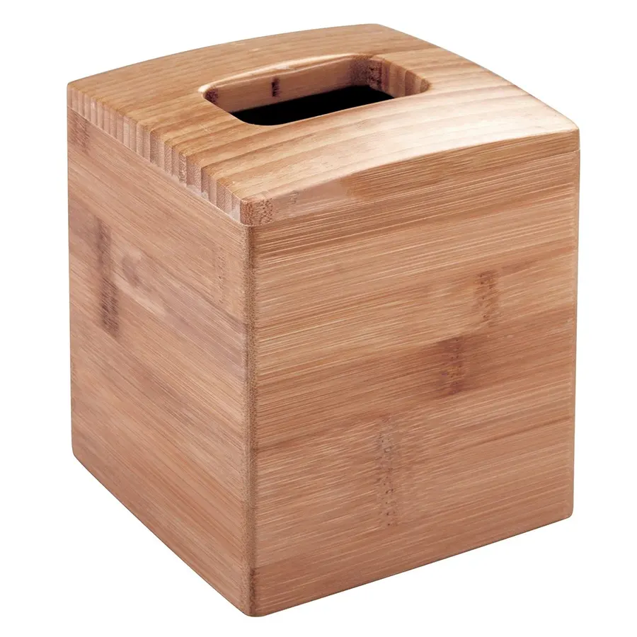 Caixa de guardanapo de bambu personalizada, caixa de armazenamento de tecidos guardanapo